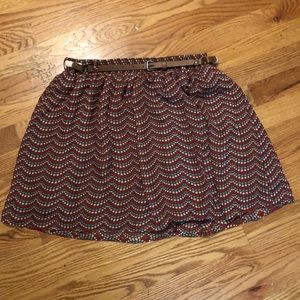 Mossimo Belted Mini-Skirt